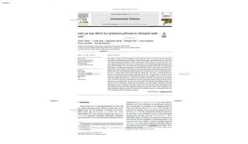 Land-use type affects N2O production pathways in subtropical acidic soils*